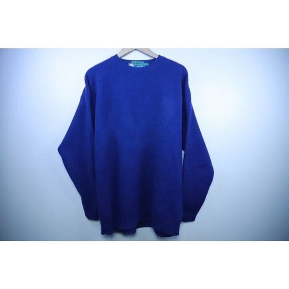 VTG Abercrombie & Fitch Co. Sweater Mens Medium Navy Blue Pullover Long Sleeve